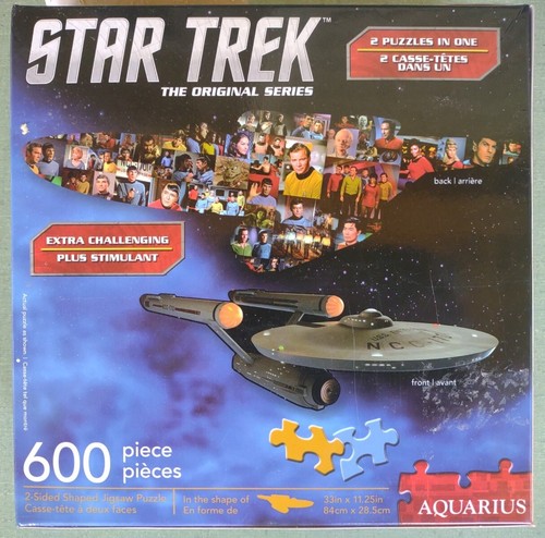 Star Trek TOS Enterprise 2-Sided Puzzle 600 pc - Picture 2 of 5