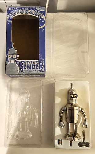 Official Futurama Series 1 Action Robot Bright 'N' Shiny Bender - Boxed - Picture 2 of 11