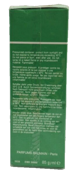 ❦VENT VERT BALMAIN 2.9 oz 85 ml,Eau de Toilette,Prebarcode ,Spray
