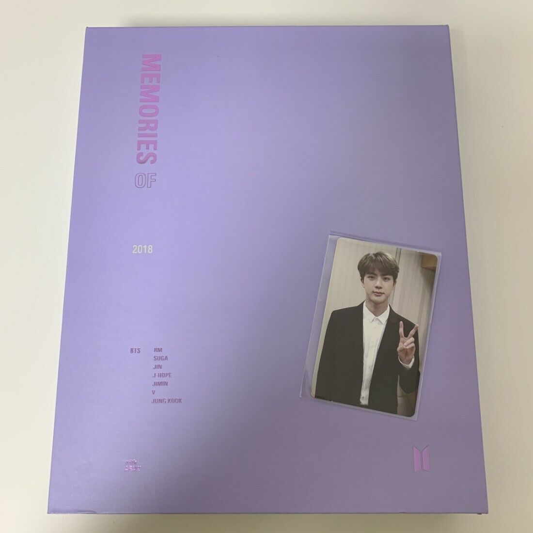 BTS Memories Of 2018 DVD Full Package Opened with Jin Seokjin card Kpop