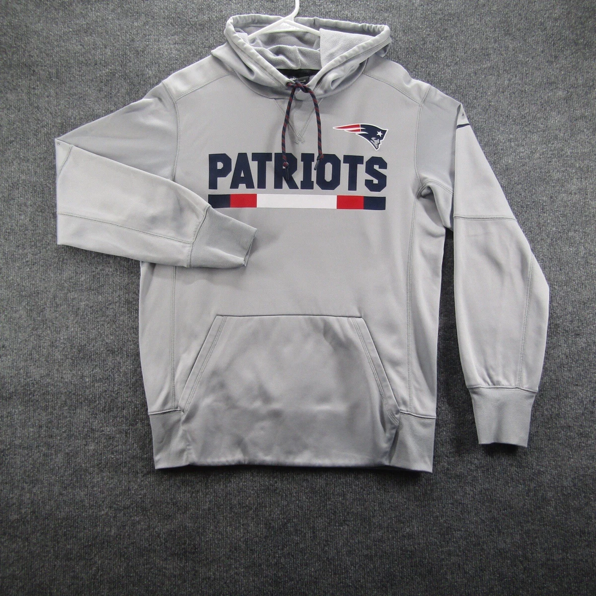 Nike Dri Fit NFL New England Patriots On Field Apparel Hoodie Size
