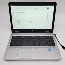 HP Probook 650 G2 Core i5-6200U 2.3GHz 16GB RAM No HDD 15.6"   Boot to Bios