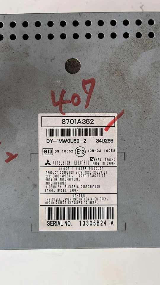 MITSUBISHI ASX 1. Serie (10>) Autoradio Für 8701A352 4A92 - Bild 4 von 4