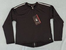 NWT Spyder Active Women's Black Base Layer Top Long Sleeve SP134 Small S