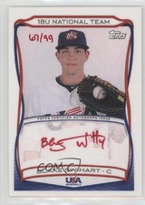 2010 Topps USA Baseball Team Auto Red Ink 67/99 Blake Swihart #A-3 Auto 1v3