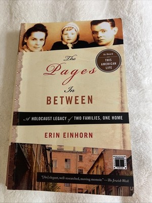 The Pages In Between Erin Einhorn First Touchstone PB 1st Printing Holocaust