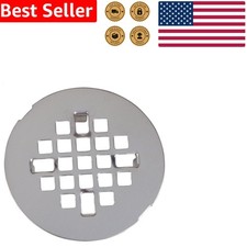 Durable Shower Drain Stainless Steel 4-1/4 Inch Polished Snap-In Easy Install