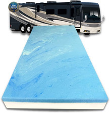6-Inch Bunk 28" X 75" Mattress Cooling Gel Memory Foam RV Mattress Replacement