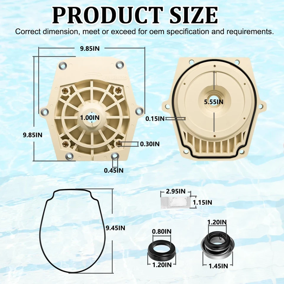 Replacement for Pentair WhisperFlo IntelliFlo Seal Plate 074564, 357102Z PS-1000 - Image 2 of 4