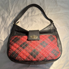 Talbots Womens Red Quilted Greenwich Tartan P...