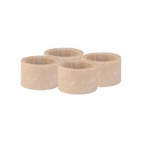 Serviettenringe Napkin Rings 4Er Set Aus Stein 5X3 Cm Beige Tischdeko Modern