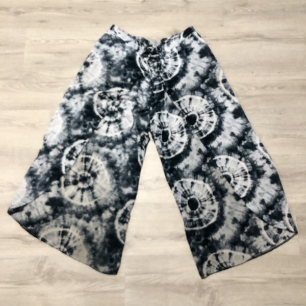 M & L Fashion Woman’s Size 20 Harem Pants Tie Dye Look Deep Ink Blue Relaxed