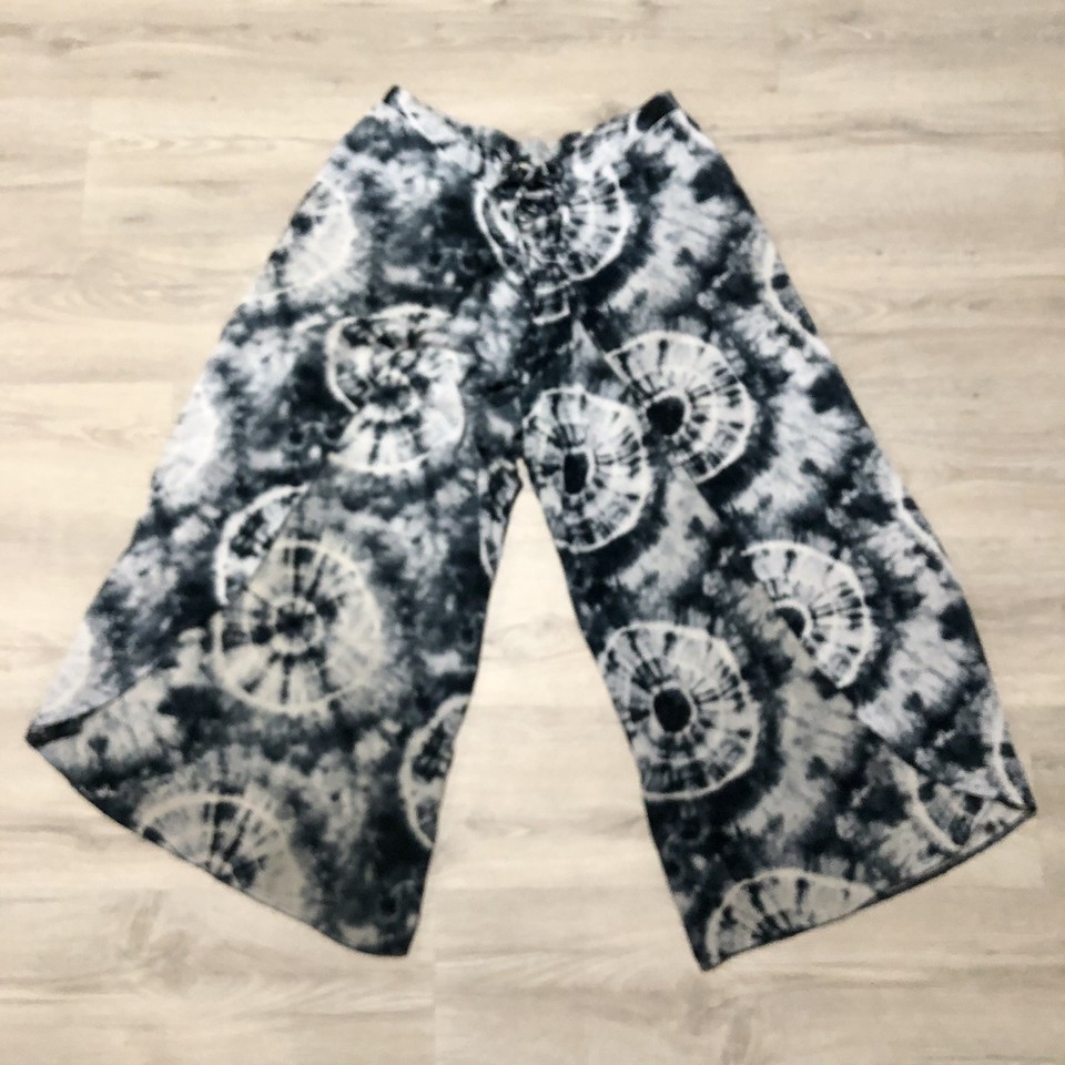 M & L Fashion Woman’s Size 20 Harem Pants Tie Dye Look Deep Ink Blue Relaxed