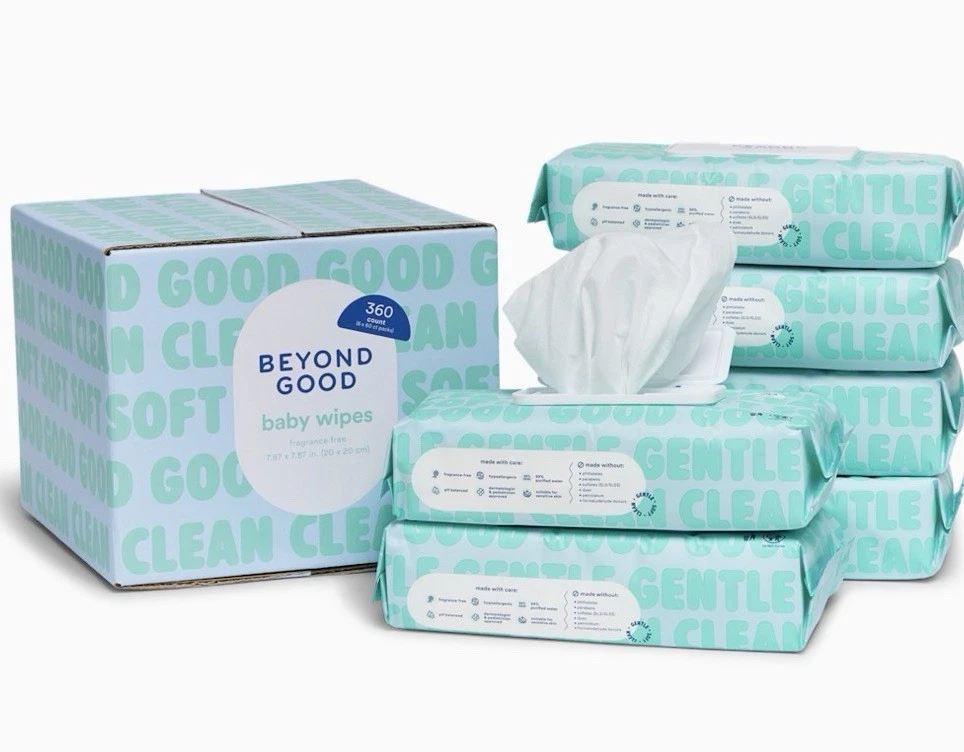 Beyond Good Baby Wipes. 6 Packs, 360 Count. New In Box.
Opens in a new window or tab