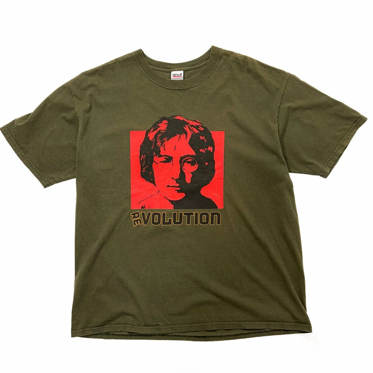 90S 00S John Lennon Revolution Print T T-Shirt Tee Band Short Sleeve Vintage Usa image 2