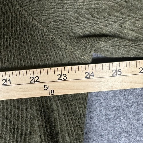 Polo Ralph Lauren Mens Large Sweater Olive Green Cotton Shawl Collar Estate Rib - Picture 5 of 8