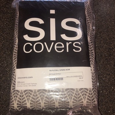 NEW Siscover Twin Futon Mattress Cover Grey L opera Noir