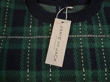 Janie and Jack Plaid Sweater - kids Size 6 New with Tags