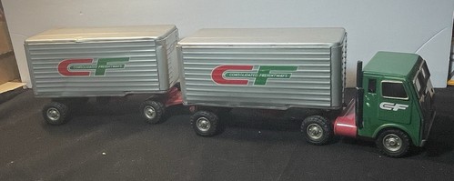 Vintage 1960’s Consolidated Freightways Tractor Trailer Tin Litho
