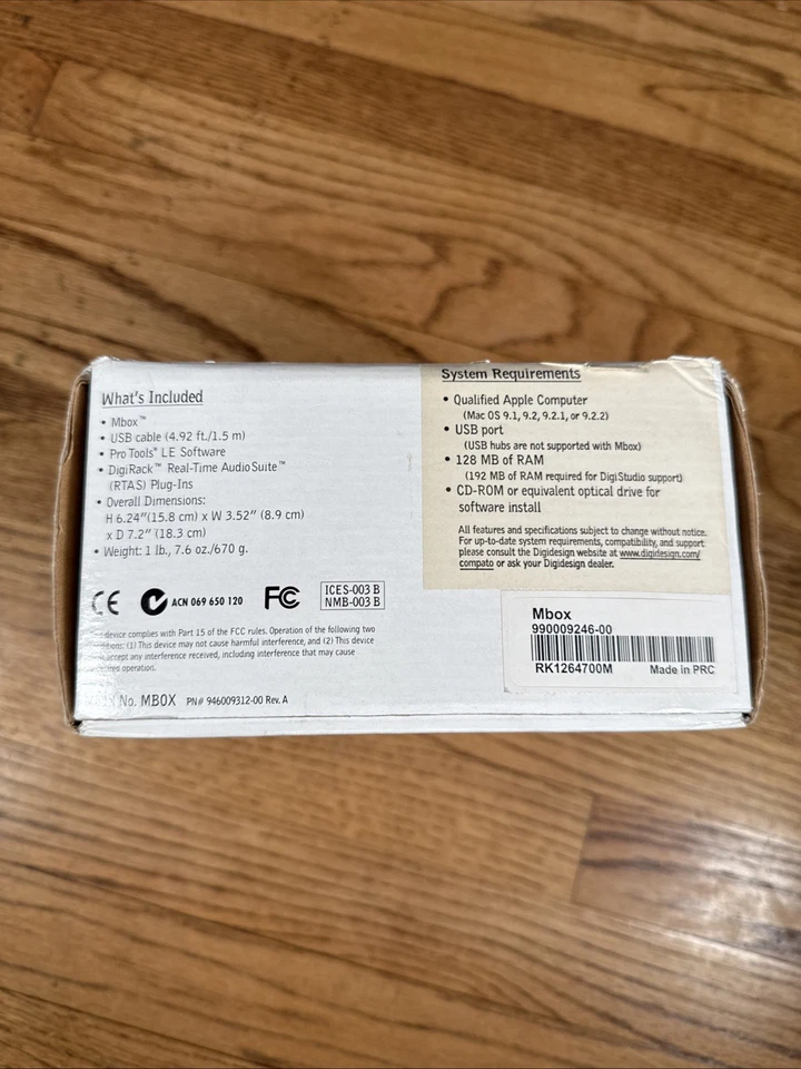 Digidesign Mbox Original w/ Box - Image 3 of 4