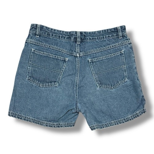 Y2K Blue Denim Embroidered Shorts Girls Size 14 1/2 / Women’s XS Summer Boho - Picture 2 of 14
