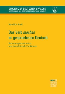 Das Verb 'machen' im gesprochenen Deutsch | Karoline Kreß | Deutsch | Buch