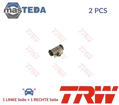 BWC286 RADBREMSZYLINDER TROMMELBREMSE HINTEN TRW 2PCS FÜR PEUGEOT 108