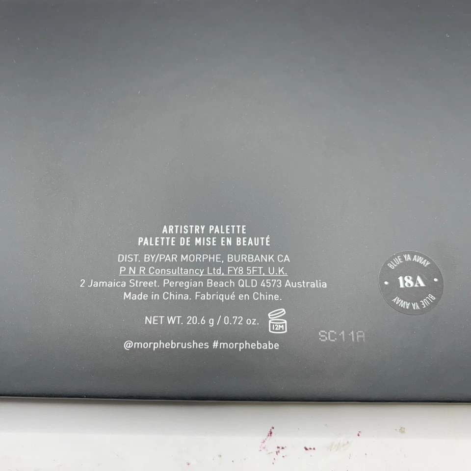 Morphe 18A Blue Ya Away 18 Pressed Powder Palette Eyeshadow Makeup New - Image 4 of 4