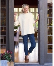 Frank  Eileen Wicklow Pants Size 10 Navy Italian Chinos Straight Crop USA Af4