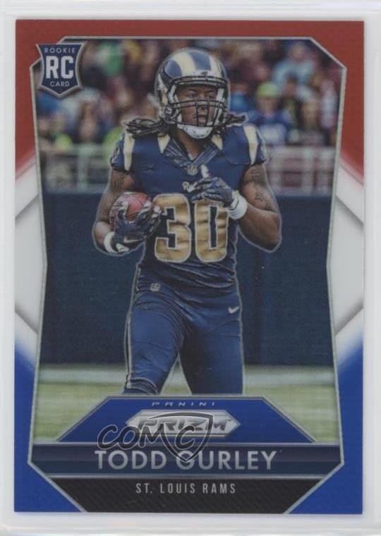 2015 Panini Prizm Rookies Red White & Blue Todd Gurley II #291 Rookie RC 2u3