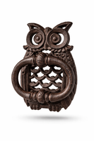 TüRklopfer Eule Gusseisen Metall Braun Esschert Design HaustüR Und Garten Deko
