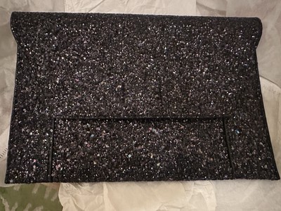 SHIRALEAH CHICAGO- Navy Glitter Clutch/Handbag /Envelope/ Pouch NWOT