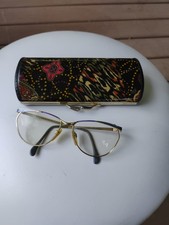 Vintage Atrio 312-510 Gold Purple Aqua l Glasses Frame W Case Full Rim