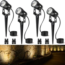 3W Low Voltage Landscape Lighting LED Landscape Spotlights with Connectors Wa...