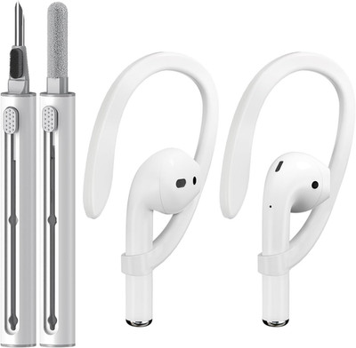 2 Pairs Ear Hooks Designed for Apple Airpods 1, 2, 3Rd,4Th Pro and Pro 2,With Cl