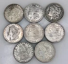 8 Morgan Silver Dollars 1880-O, 1881-S, 1886, 1888, 1891-S, 1921, 1921-S -97110