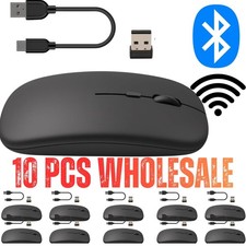 10x Slim Wireless Mouse Optical Silent Mice USB For PC Laptop UK Wholesale