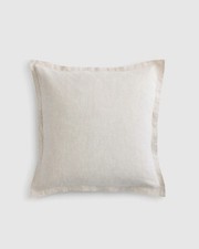 Quince European Linen Euro Sham 26x26 Natural Chambray NWOT