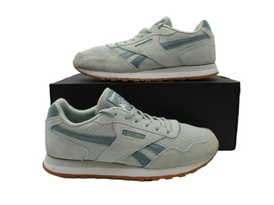 Reebok Classic Harman Shoes Womens Size 9 Mint Green Suede Gum Teal DV7058 1F6