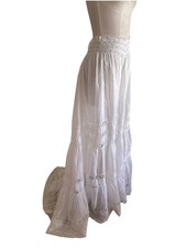 Vintage Antique White Cotton Lawn Skirt