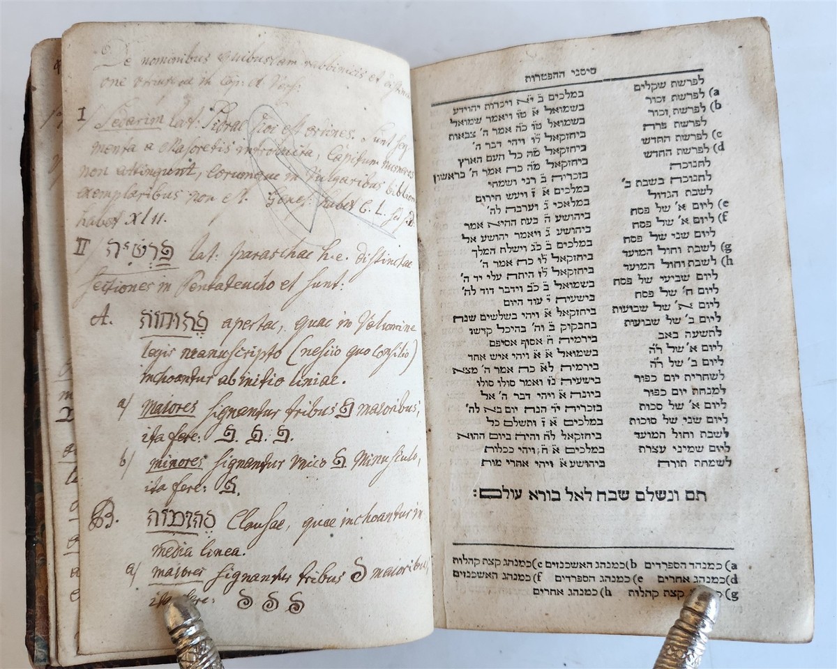 1739 BIBLE in HEBREW antique Biblia Hebraica JUDAICA | eBay