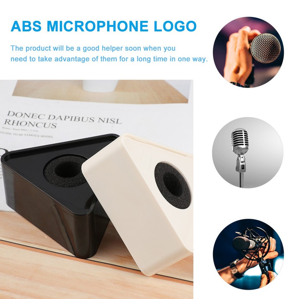 4 Pcs Microphone Flag ABS Injection Triangle Shaped Station Logo | eBay ...