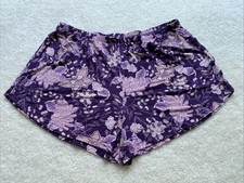 Soma M Cool Nights Pajama Shorts dark purple botanical floral