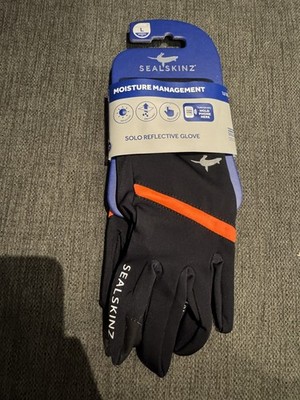 SealSkinz Solo Reflective Handschuhe (schwarz/pink) L