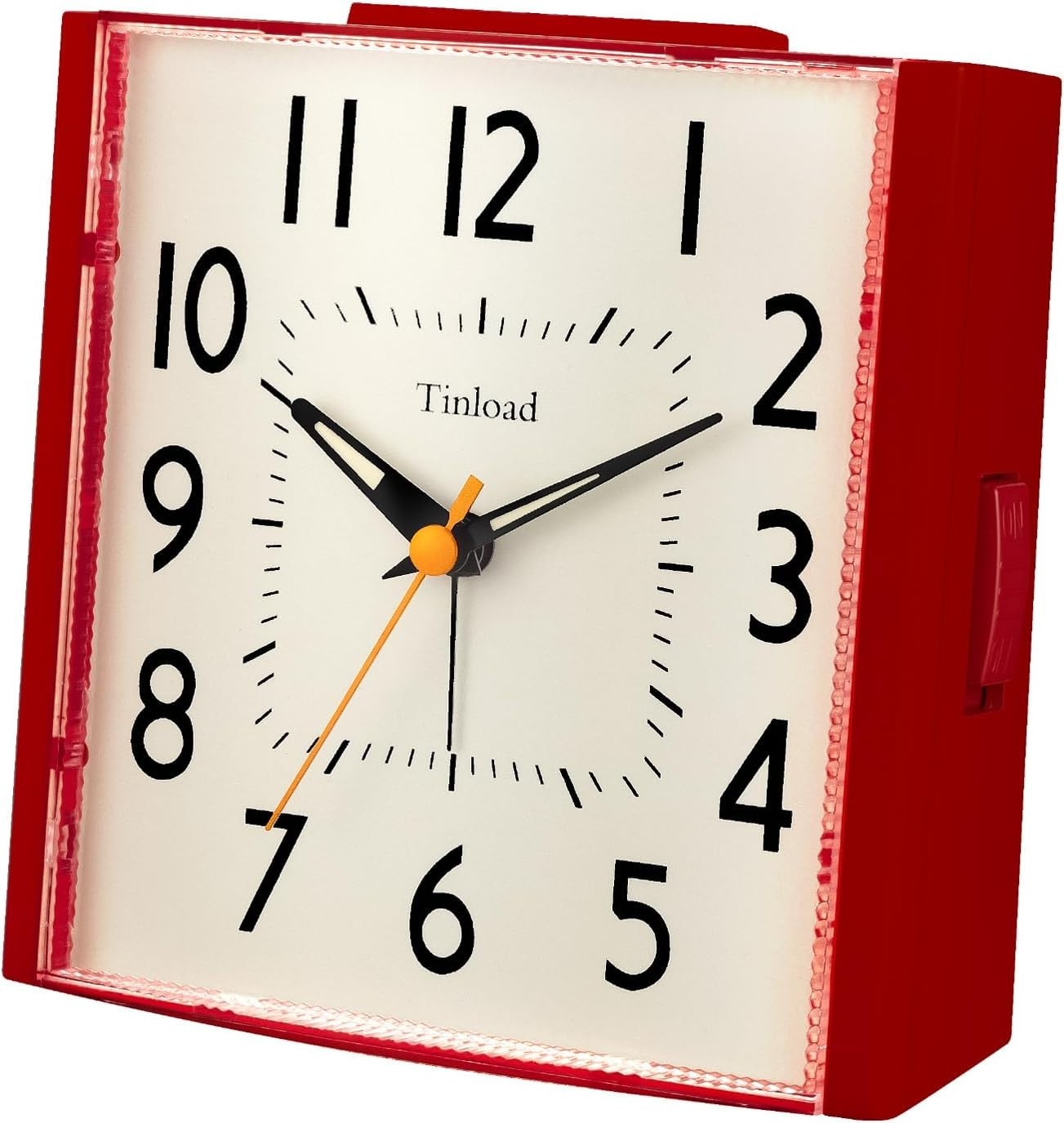 4.7" Large Vintage Retro Analog Alarm Clock Super Silent Non Ticking Clock wi...