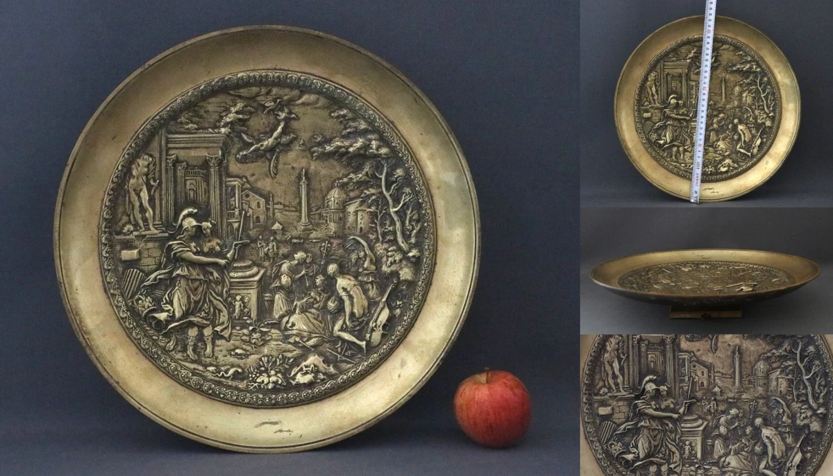 End 19th century/Hans J. Bayr (after)/Germany/Allegory of Arts/bronze plate
