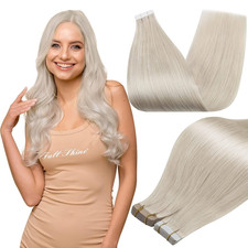 Human Hair Extensions Tape in 16Inch Invisible Remy Tape in Hair Extensions Doub
