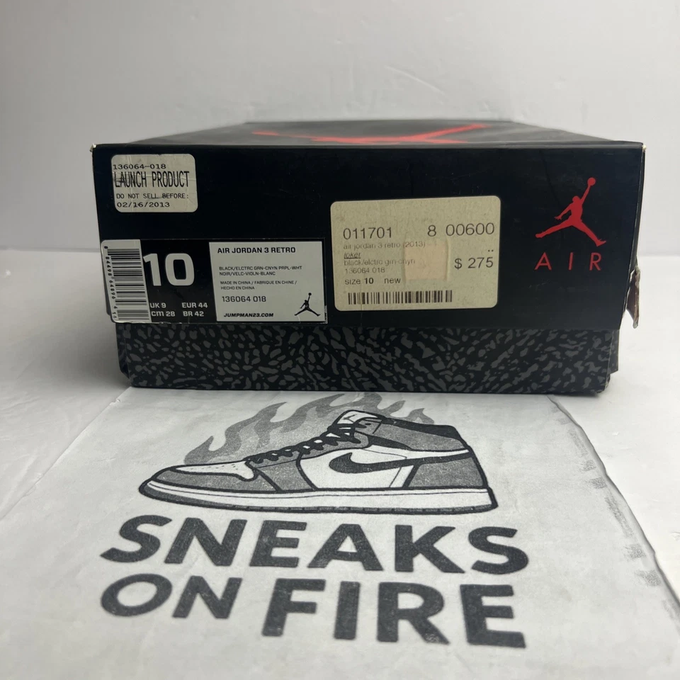 Talla 10 - Air Jordan 3 Retro Joker Nuevo 136064-018 Foto 3 de 3