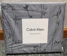 NEW Calvin Klein King Duvet Sham Set Wildflower DSK New in Packaging Bed Bedroom