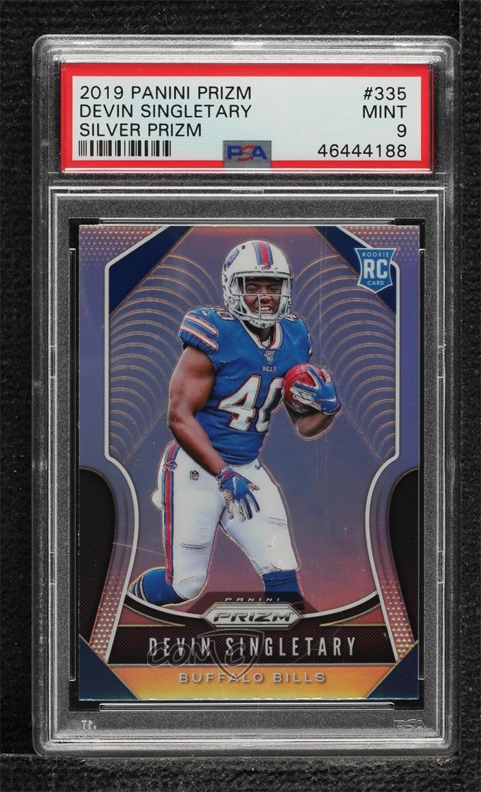 2019 Panini Prizm Rookies Silver Devin Singletary #335 PSA 9 MINT Rookie RC 14ju